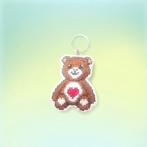 Брелок «Медвежонок с сердцем»